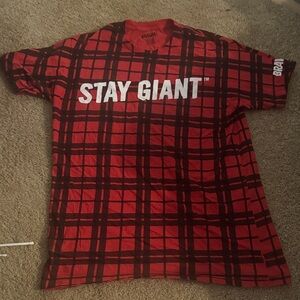 Red Plaid Short Sleeve Tee